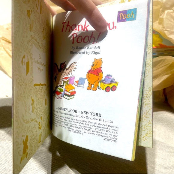 BRAND NEW VINTAGE A First Little Golden Book Thank You Pooh - Picture 3 of 8